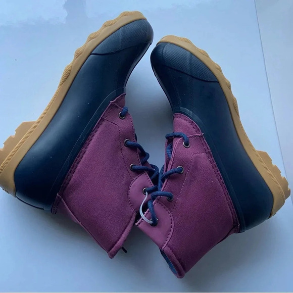 New Sperry “port boot” girls duck puddle jumpers boots Sz  6M - Picture 7 of 8